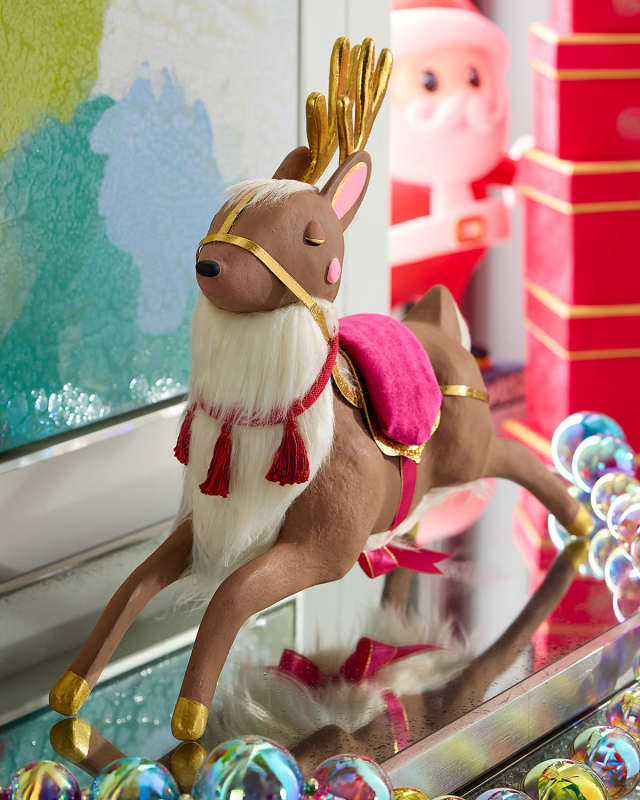 Papa Noel's Reindeer 21" Tabletop Christmas Decor